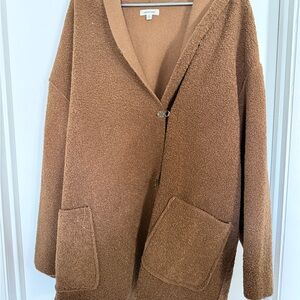 Max Studio Brown Teddy Jacket